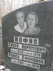 Иофис Евсей Абрамович, Москва, Востряковское кладбище