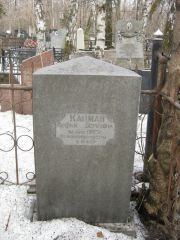 Кацман Софья Берковна, Москва, Востряковское кладбище