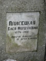 Плисецкая Бася Мордуховна, Москва, Востряковское кладбище