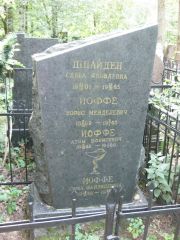 Иоффе Борис Менделевич, Москва, Востряковское кладбище