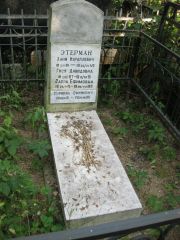 Этерман Хаим Израилевич, Москва, Востряковское кладбище