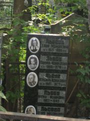 Львова Хана Моисеевна, Москва, Востряковское кладбище