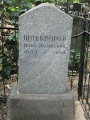 Шпекторов Илья Лазаревич, Москва, Востряковское кладбище
