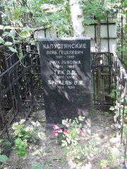 Капустянский Лейб Гецелевич, Москва, Востряковское кладбище