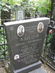 Каплун Абрам Иосифович, Москва, Востряковское кладбище