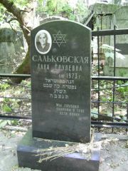 Сальковская Хана Срулевна, Москва, Востряковское кладбище