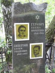 Либензон Ефим Ушерович, Москва, Востряковское кладбище