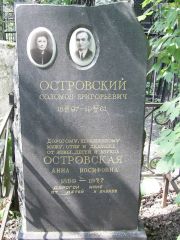 Островский Соломон Григорьевич, Москва, Востряковское кладбище
