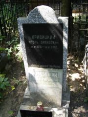 Кривицкий Игорь Давидович, Москва, Востряковское кладбище