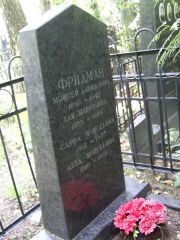 Фридман Моисей Давидович, Москва, Востряковское кладбище