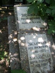 Заславская Рохля Берковна, Москва, Востряковское кладбище