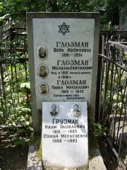 Глозман Вера Иосифовна, Москва, Востряковское кладбище