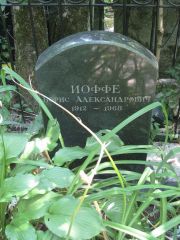 Иоффе Борис Александрович, Москва, Востряковское кладбище