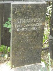 Криваткин Ефим Эммануилович, Москва, Востряковское кладбище