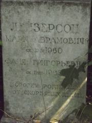 Лейзерсон Марк Абрамович, Москва, Востряковское кладбище