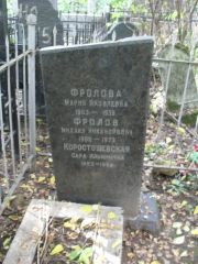 Коростошевская Сара Ильинична, Москва, Востряковское кладбище