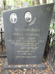 Абрамович Пейрец Гершкович, Москва, Востряковское кладбище