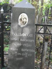 Вольфсон Давид Наумович, Москва, Востряковское кладбище