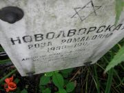 Новодворская Роза Романовна, Москва, Востряковское кладбище