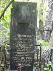 Кливанский Эля Нухимович, Москва, Востряковское кладбище