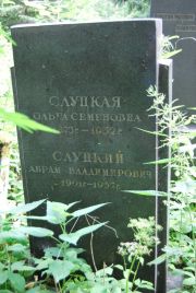 Слуцкий Абрам Владимирович, Москва, Востряковское кладбище