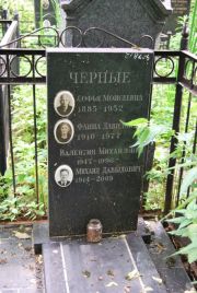 Черная Софья Моисеевна, Москва, Востряковское кладбище