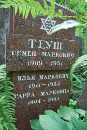 Теуш Семен Маркович, Москва, Востряковское кладбище