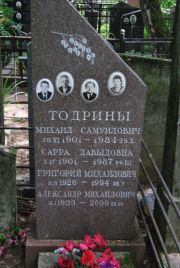 Тодрина Сарра Давыдовна, Москва, Востряковское кладбище