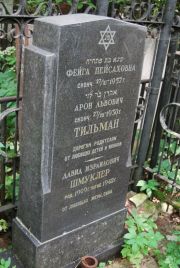 Тильман Фейга Пейсаховна, Москва, Востряковское кладбище