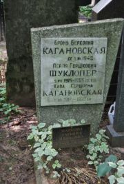 Шуклопер Перля Гершковна, Москва, Востряковское кладбище