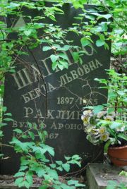 Шапиро Берта Львовна, Москва, Востряковское кладбище