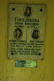 Гореликов Соломон Лейбович, Москва, Востряковское кладбище