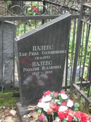 Палес Хая-Рива Соломоновна, Москва, Востряковское кладбище