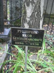 Рубинчик Яков Бенцианович, Москва, Востряковское кладбище