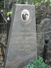 Коган Цыля Михайловна, Москва, Востряковское кладбище