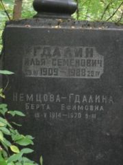 Немцова-Гдалина Берта Ефимовна, Москва, Востряковское кладбище