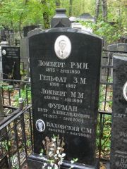 Ломберг Р-М. И., Москва, Востряковское кладбище