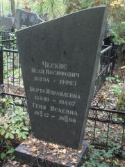 Ческис Исай Иосифович, Москва, Востряковское кладбище