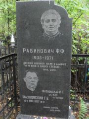 Рабинович Ф. Ф., Москва, Востряковское кладбище