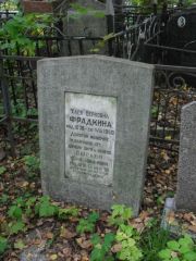 Фрадкина Хася Берковна, Москва, Востряковское кладбище
