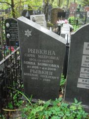 Рывкина Сарра Мееровна, Москва, Востряковское кладбище