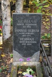 Нейман Моисей Соломонович, Москва, Востряковское кладбище