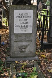 Хавина Софья Львовна, Москва, Востряковское кладбище