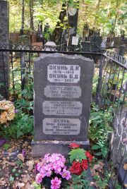 Окунь Б. Д., Москва, Востряковское кладбище