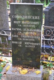 Соколинский Меер Мордухович, Москва, Востряковское кладбище