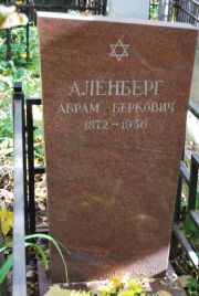 Аленберг Абрам Беркович, Москва, Востряковское кладбище