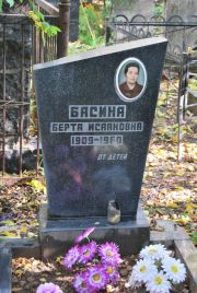 Басина Берта Исааковна, Москва, Востряковское кладбище