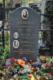 Песикова Этля Моисеевна, Москва, Востряковское кладбище