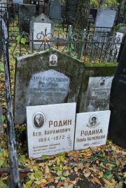 Родина Рахиль Клементьевна, Москва, Востряковское кладбище