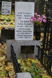 Соголова Блюма Иосифовна, Москва, Востряковское кладбище